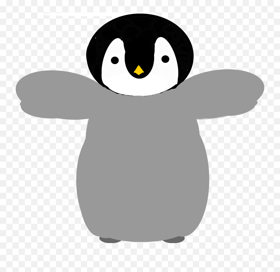Penguin Clip Art At Clker - Baby Penguin Art Clip Emoji,Clipart Penquin