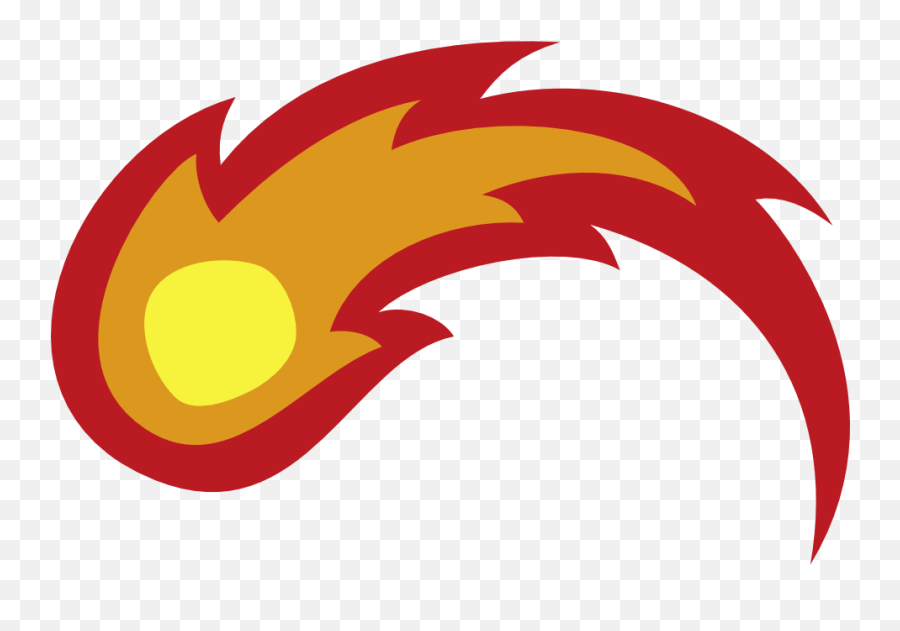 Fireball Clipart Fire Trail - Fire Trail Cartoon Png Emoji,Fireball Logo