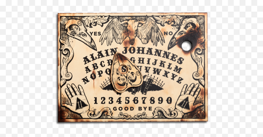 Ouija Board With Planchet - Ouija Board Art Emoji,Ouija Board Png