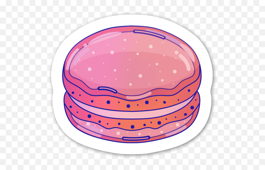 Die Cut Macaron - Girly Emoji,Macaron Clipart