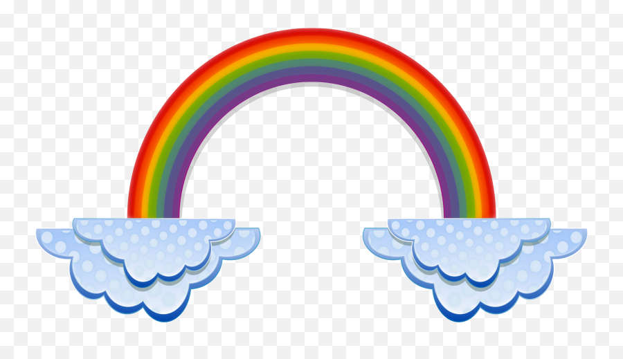 Clip Art Of Rainbow - Clipart Best Half Circle Objects Emoji,Rainbow Clipart