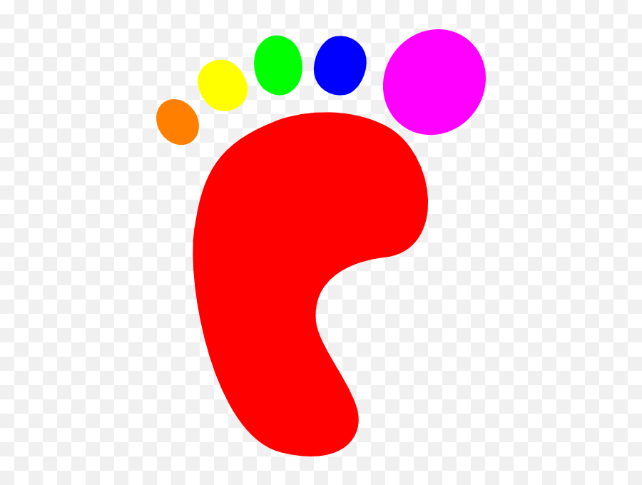 Feet Clipart Pair Foot - Colorful Feet Clip Art Emoji,Feet Clipart