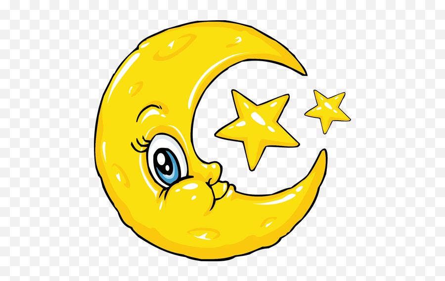 Download Kids Moon Stars Bedroom Emoji,Moon And Stars Clipart