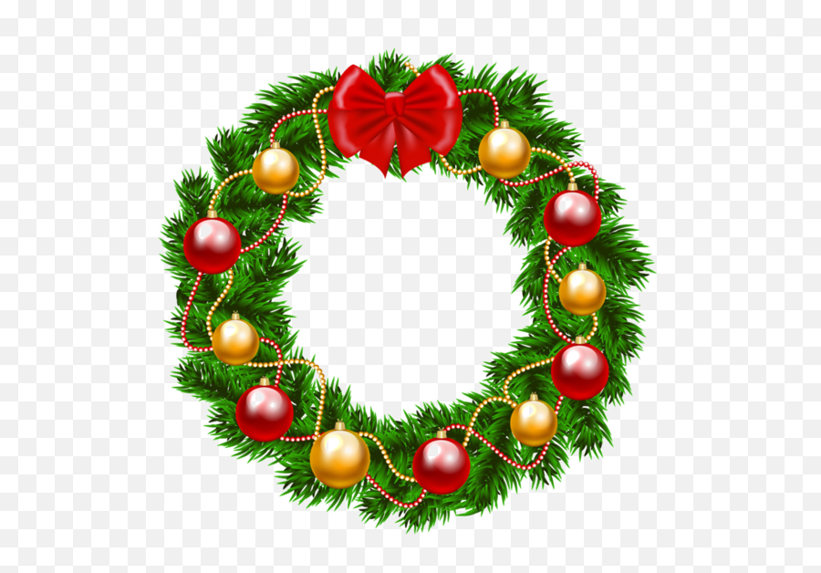 Download Christmas Wreath Png Clipart Emoji,Christmas Day Clipart