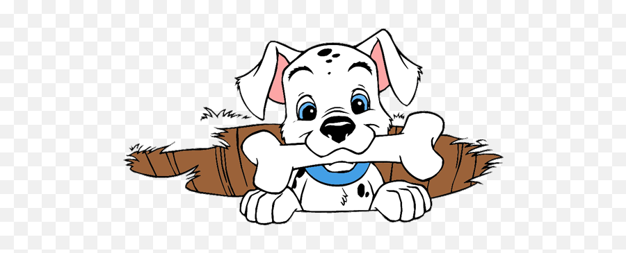 Bones Clipart Puppy Bone Bones Puppy Bone Transparent Free - Dalmatian With Bone Cartoon Emoji,Dog Bone Clipart