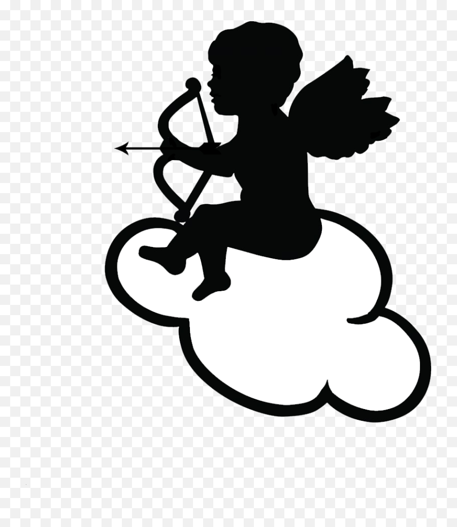 Cupid Arrow Of Love - Clip Art Png Download Full Size Black Image Love Png Emoji,Cupid Clipart