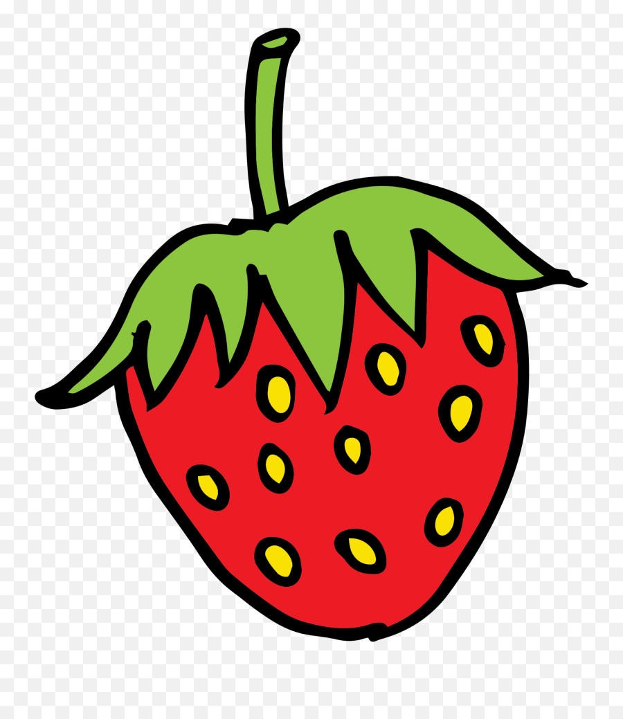 Strawberry Clip Art Free Clipart Images - Free Cartoon Images Of Strawberry Emoji,Strawberry Clipart