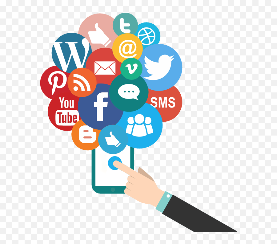 Social Media Clipart Png - Icon Social Media Marketing Emoji,Social Media Clipart