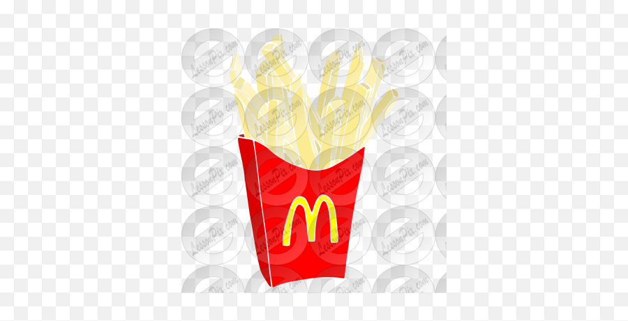 Mcdonalds French Fries Stencil For Classroom Therapy Use - Mcdonalds Watermark Emoji,Fries Clipart