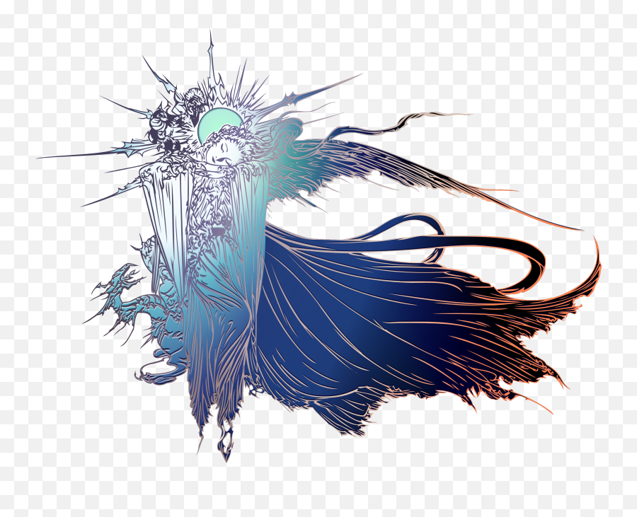46 Wallpapers By Yoshitaka Amano - Wallpaper Abyss Logo Final Fantasy Xv Emoji,Final Fantasy X Logo