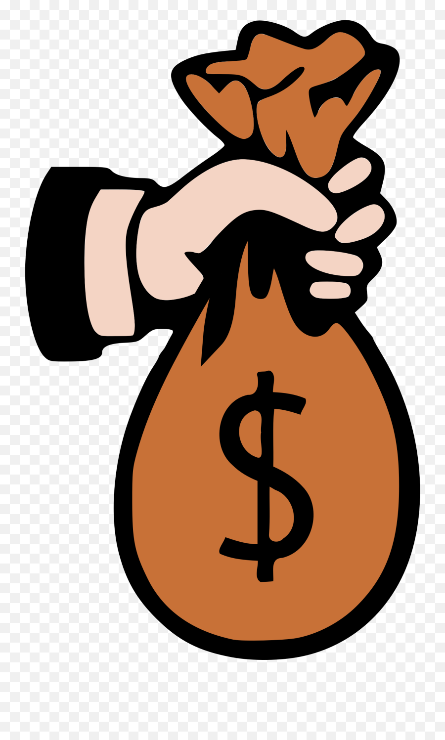 Library Of Money Cartoon Clip Art - Money Bag Clipart Emoji,Money Clipart