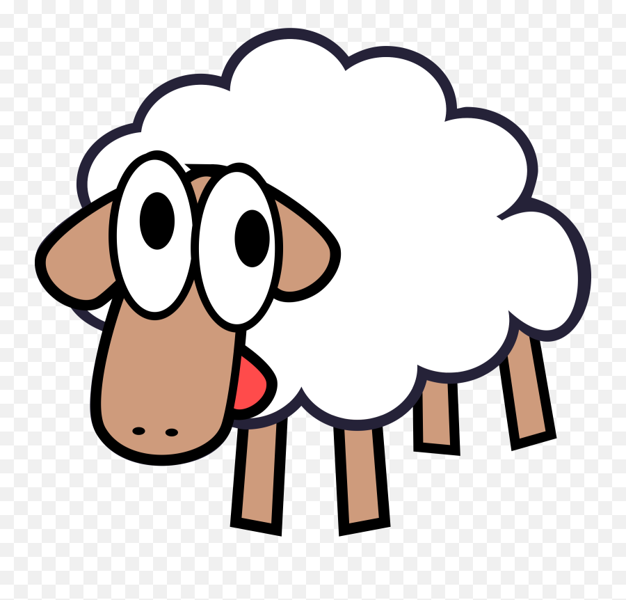Sheep Animal Clipart Sheep Animals Clip - Png Cartoon Sheep Emoji,Animal Clipart