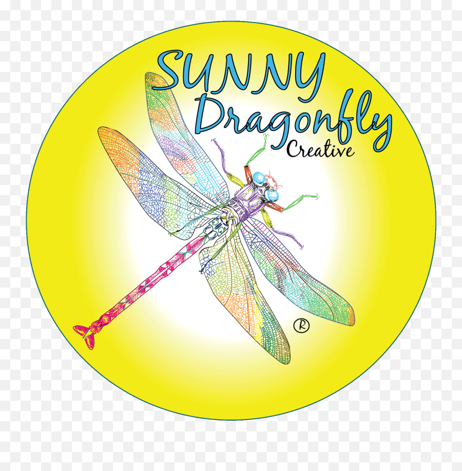 Logo U0026 Print Samples Sunny Dragonfly - Dragonfly Emoji,Dragonfly Logo