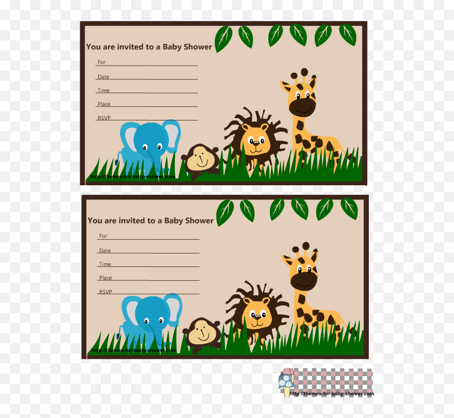 Free Invitation Graphics Download Free Invitation Graphics - Baby Shower Safari Printables Free Emoji,Invitation Clipart