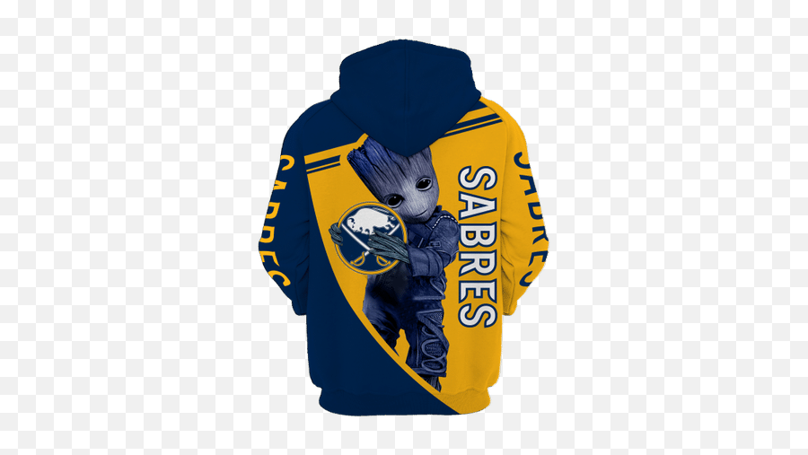 Baby Groot Buffalo Sabres 3d All Over Print Hoodie Emoji,Buffalo Sabres Logo Png