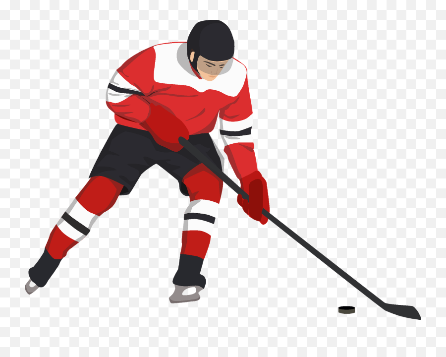 Hockey Player Clipart - Hockey Player Hockey Clipart Emoji,Hockey Clipart