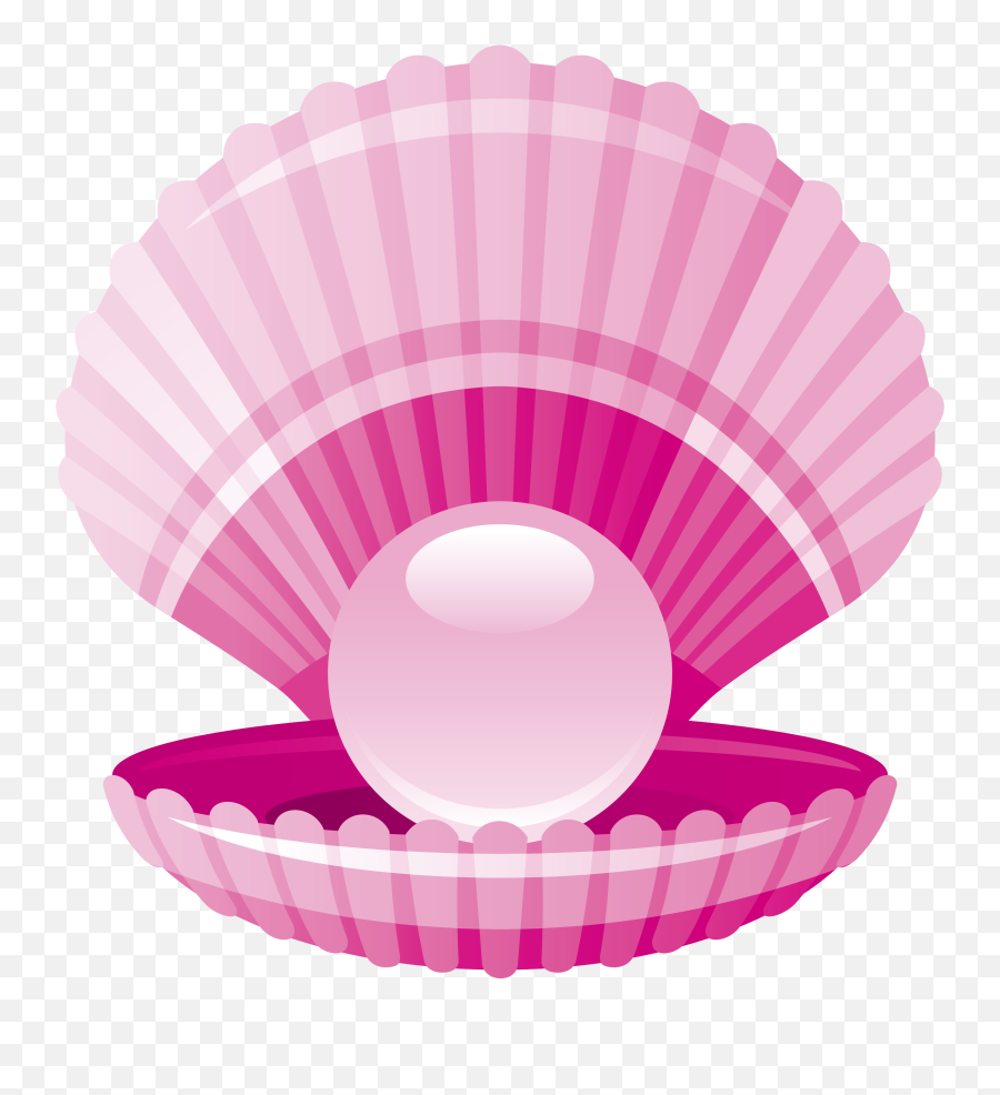 Download Clam Pearl Seashell - Clip Art Emoji,Shell Clipart