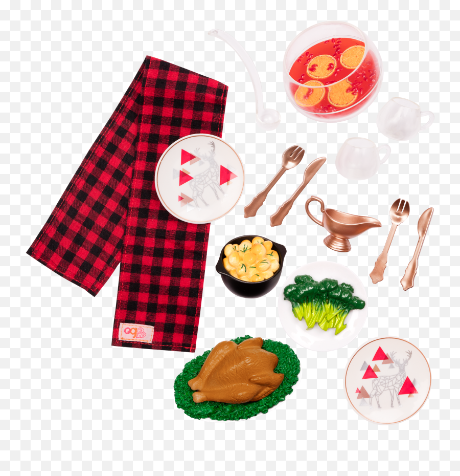 Festive Feast Turkey Accessory Set For Dolls Our Generation Emoji,Thanksgiving Dinner Png