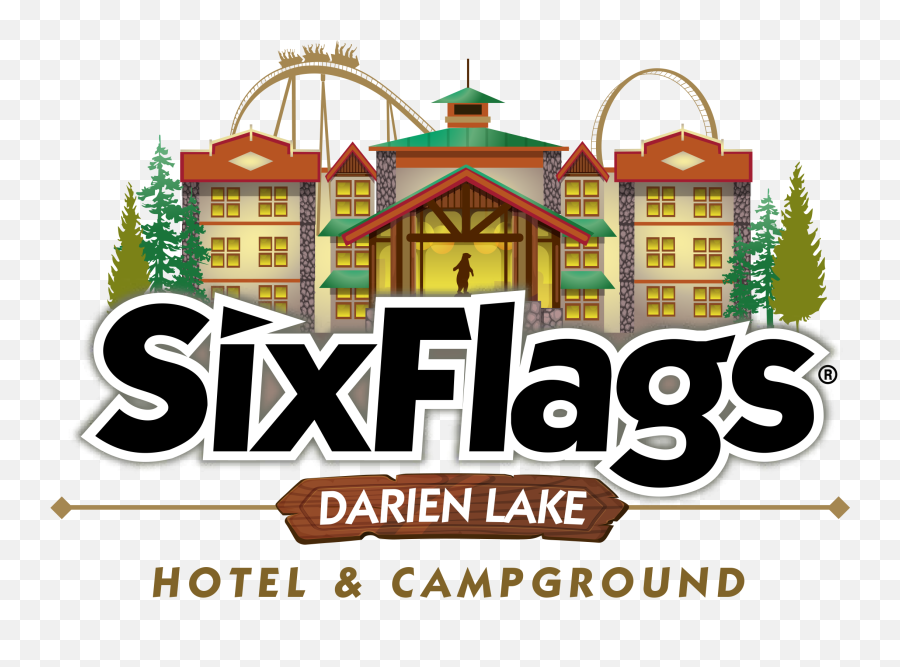 Darien Lake - Campground Darien Lake Camping Emoji,Six Flags Logo