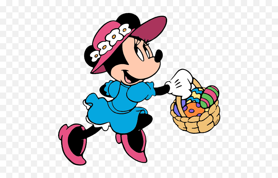 Disney Easter Clipart Free - Easter Minnie Mouse Png Emoji,Easter Clipart Free