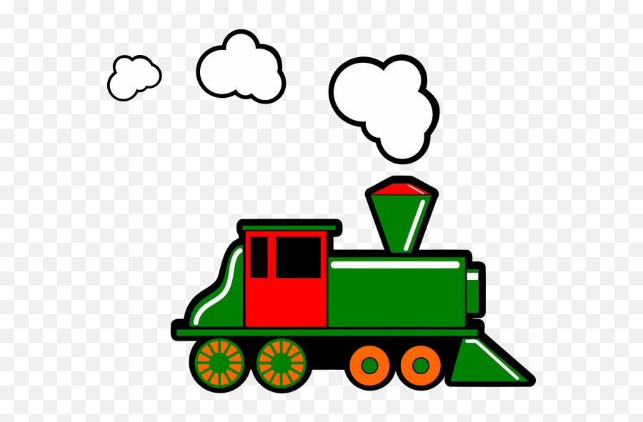 Cartoon - Train Steam Clip Art Emoji,Train Png