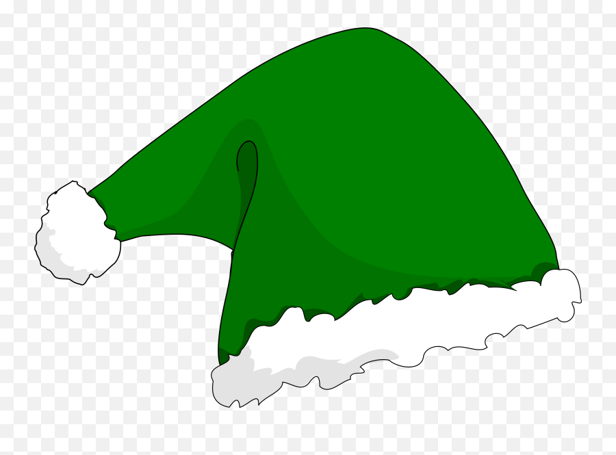 Hats Clipart Santas Hats Santas - Elf Hat Cartoon Transparent Emoji,Santa Hat Clipart