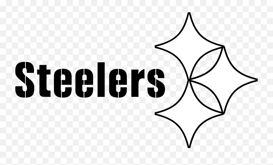 Uniforms Of The Pittsburgh Steelers Png - Steelers Logo Black And White Png Emoji,Steelers Logo