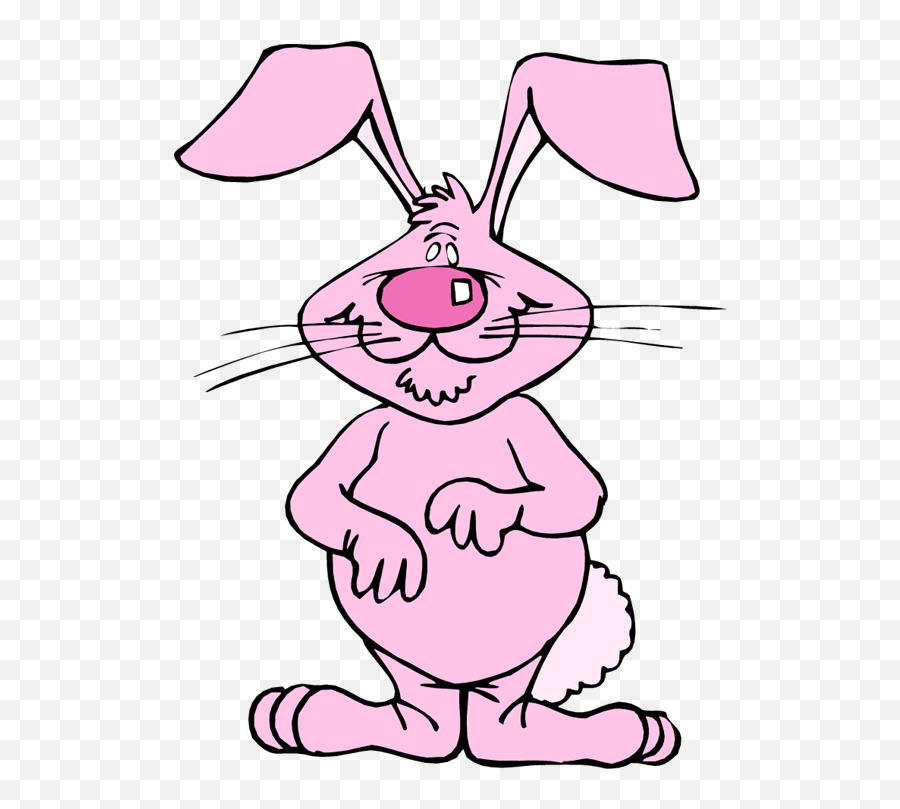 Free Pink Rabbit Cliparts Download Free Clip Art Free Clip - Rabbit Pink Cartoon Png Emoji,Rabbit Clipart