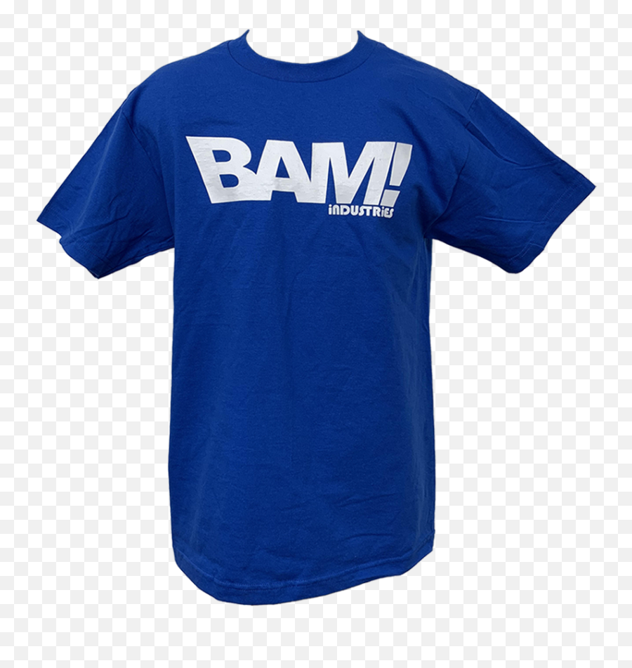 Bam Shirt - Blue U2014 Bam Industries Emoji,Bam Png