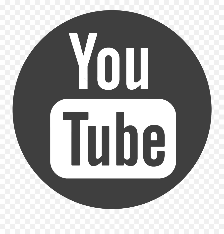 Download Hd Youtube Circle Icon Png - Youtube Black Icons Png Emoji,Youtube Icons Png