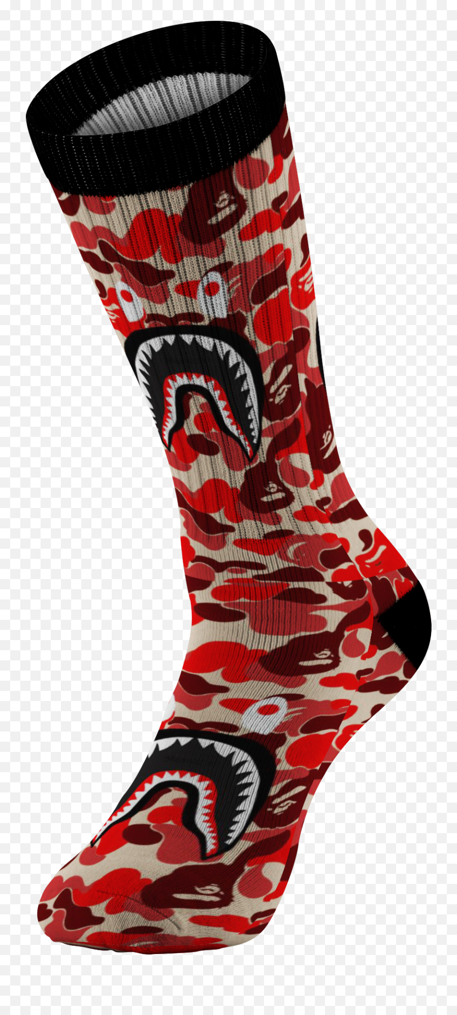 Bape Shark Png - Customized Bape Red Camouflage Shark Design Red Camo Bape Transparent Emoji,Bape Shark Logo
