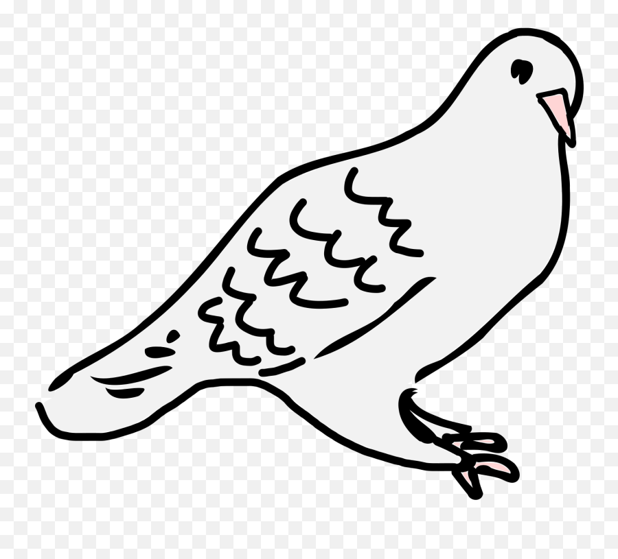 Doves Clipart Black And White Doves Black And White - Dove Sitting Clipart Emoji,Dove Clipart
