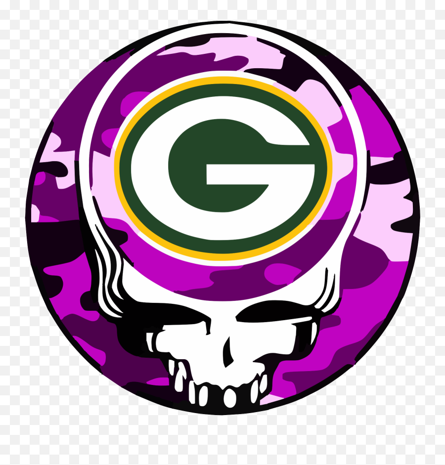 Grateful Dead Packers Pink Svg Vector - Steal Your Face Logo Emoji,Grateful Clipart