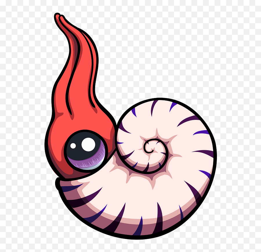Ammonite - Mollusk Clipart Free Download Transparent Png Ammonite Fossil Cartoon Drawing Emoji,Clam Clipart