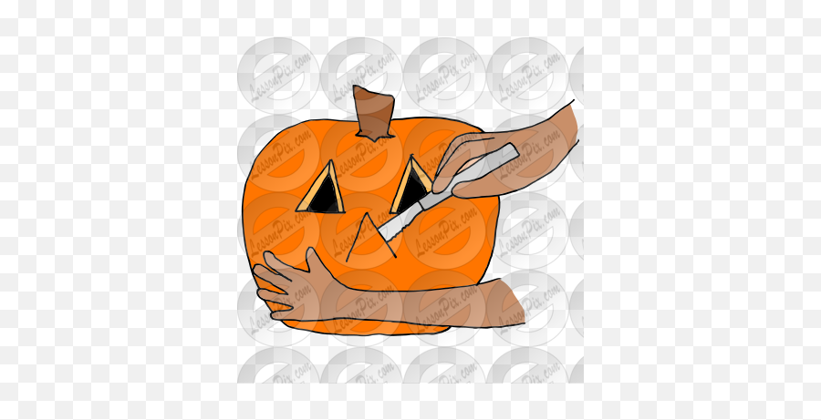 Carve A Pumpkin Picture For Classroom - Calabaza Emoji,Pumpkin Carving Clipart