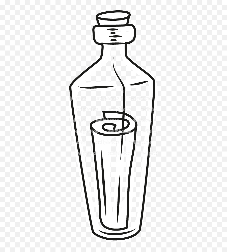 Message In A Bottle Drawing Vector And Emoji,Message In A Bottle Clipart
