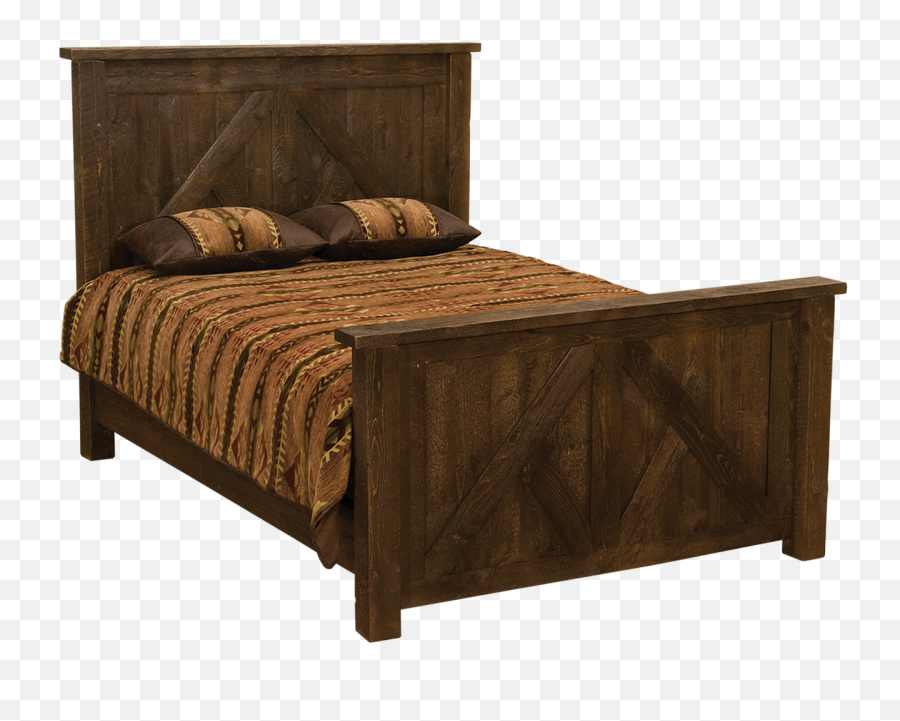 Frontier Timber Frame Bed Emoji,Rustic Wood Frame Png