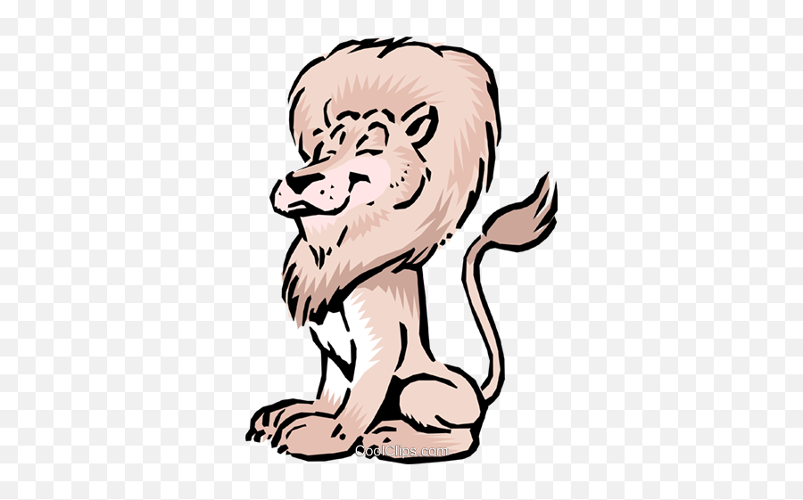 Cartoon Lion Royalty Free Vector Clip Art Illustration Emoji,Lion Clipart Free