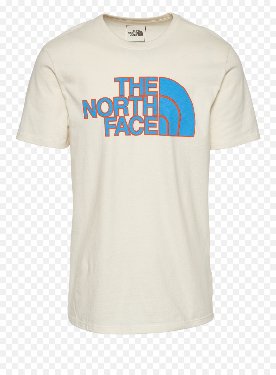 The North Face Mens Half Dome T - Shirt In Vintage White Emoji,North Face Logo Png