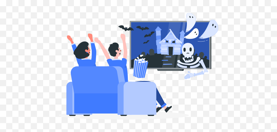 Horror Movie Customizable Flat Illustrations Rafiki Style Emoji,Horror Movie Clipart