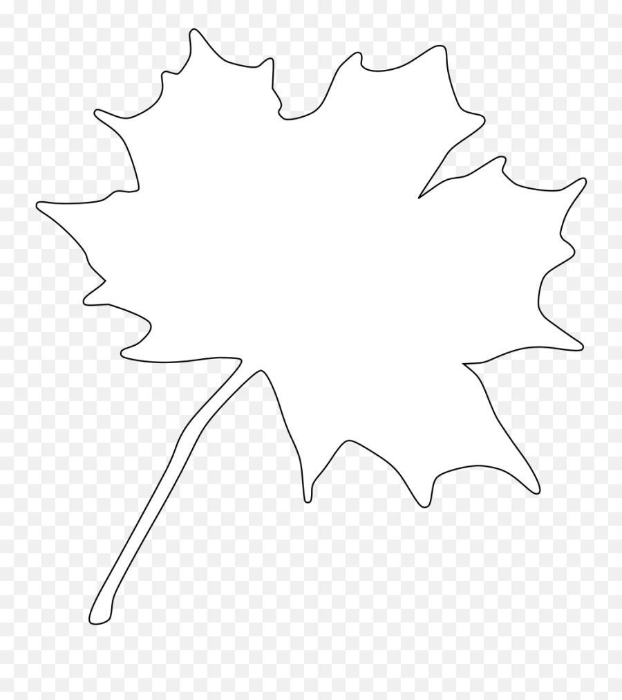 White Leaf Clip Art At Clker - White Leaf Png Clipart Emoji,Leaf Clipart Black And White