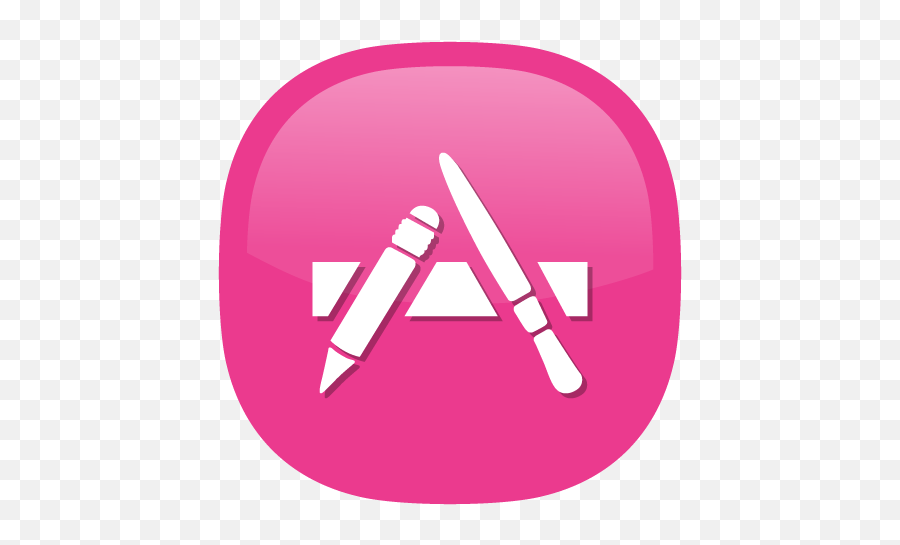 App Store Icon Pink Png Photo - Office Instrument Emoji,Apple Store Logo