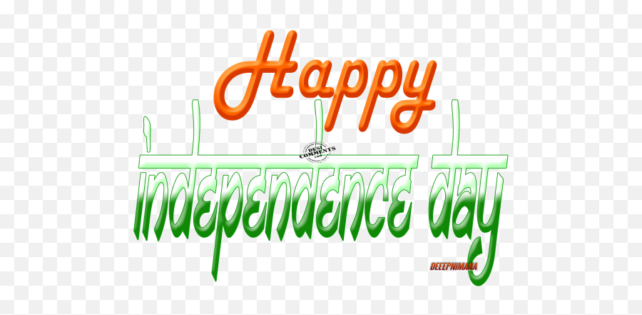 Independence Day Png Clipart - Independence Day In Different Fonts Emoji,Independence Day Clipart