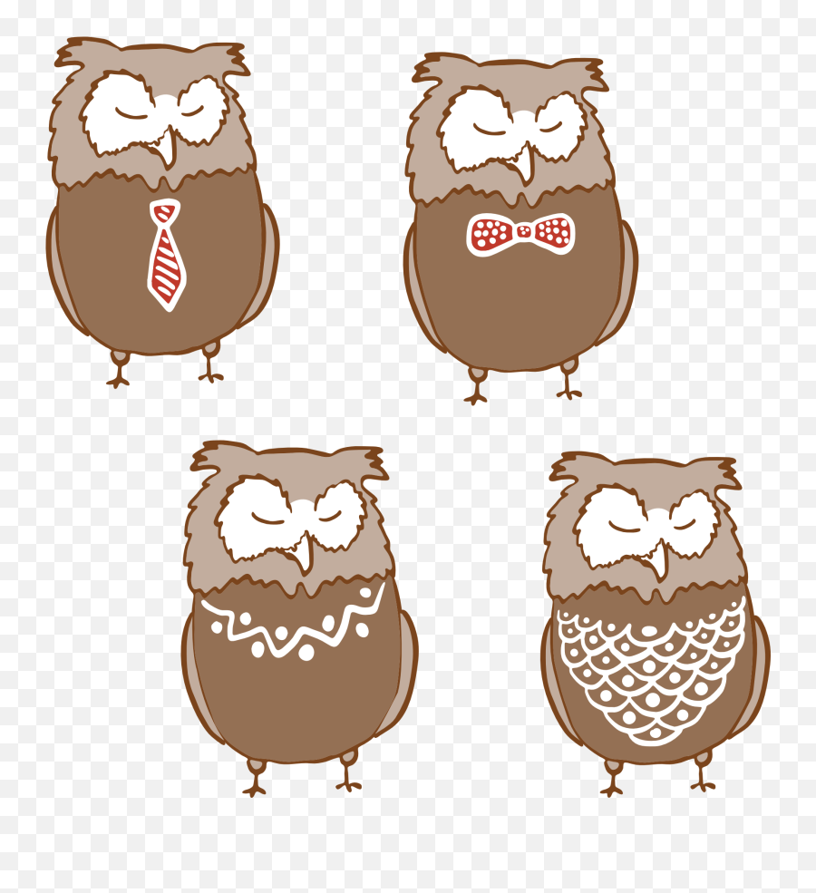 Brown Owls Clipart Free Image - Soft Emoji,Owls Clipart