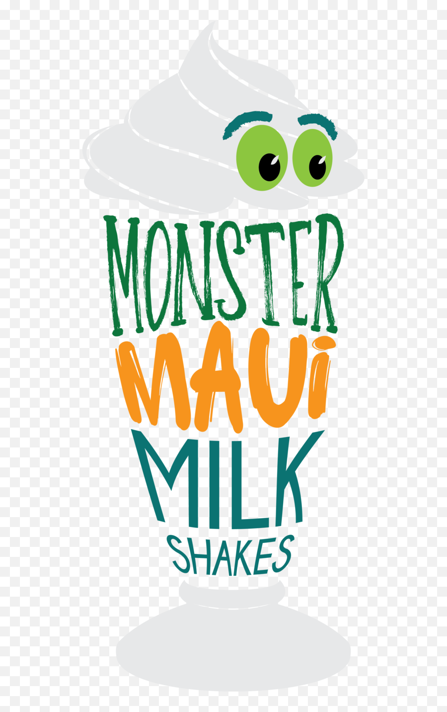 Monster Maui Milkshakes U2014 Jess Arling Design - Language Emoji,Food Truck Logo