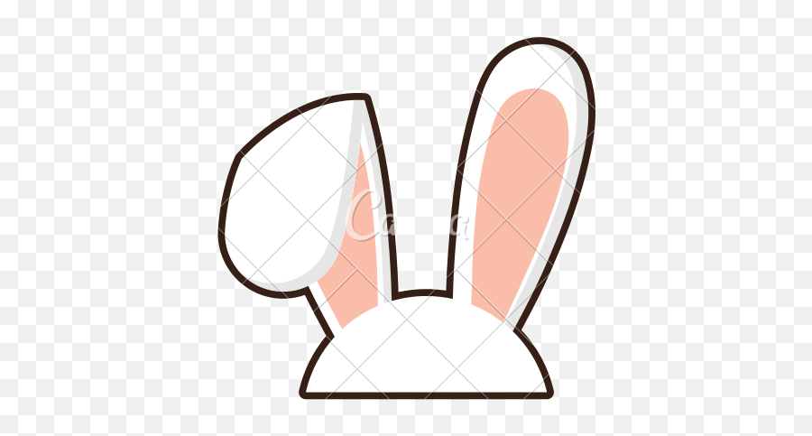 Easter Bunny Ears Clipart - Clipart Transparent Bunny Ear Bunny Clipart Ear Transparent Background Emoji,Easter Bunny Clipart