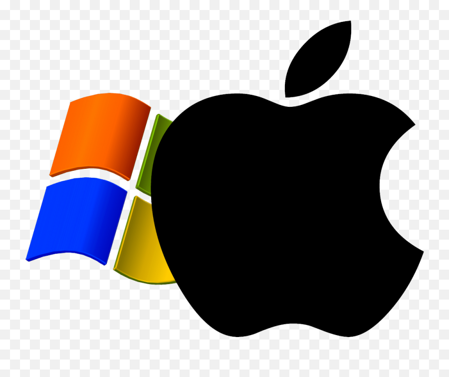 Pc Clipart Windows Xp Pc Windows Xp - Windows Logo And Apple Logo Emoji,Windows Xp Logo