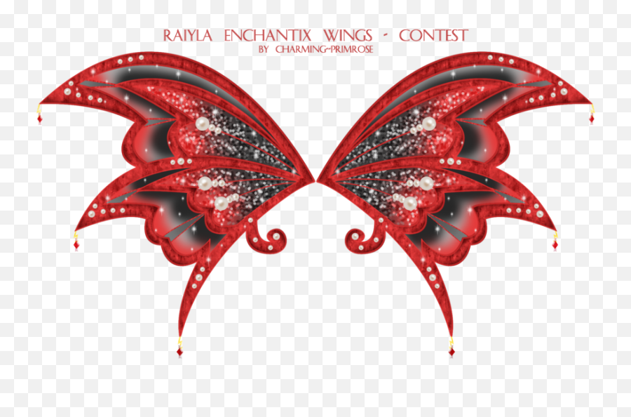 Raiyla Ench Wings By Charming Primrose - Cool Red Fairy Wings Emoji,Fairy Wings Clipart