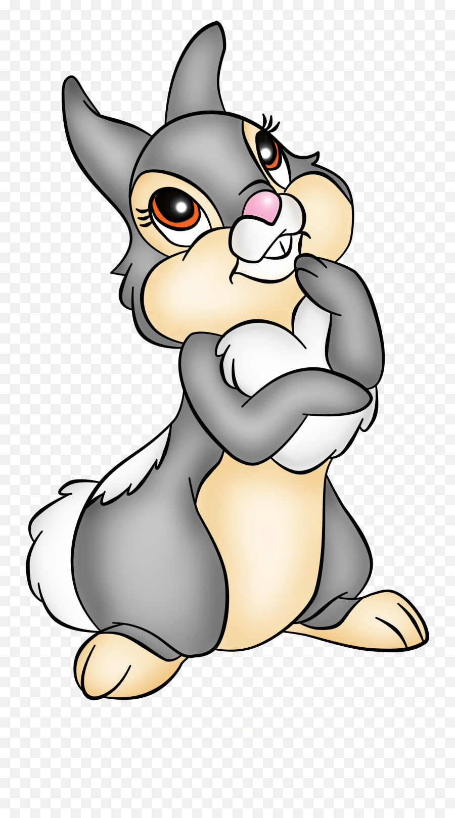 Clipart Bunny Thumper - Cute Bunny Looking Up Cartoon Png Every Morning I Wake Up I Am Blessed Emoji,Cute Bunny Clipart