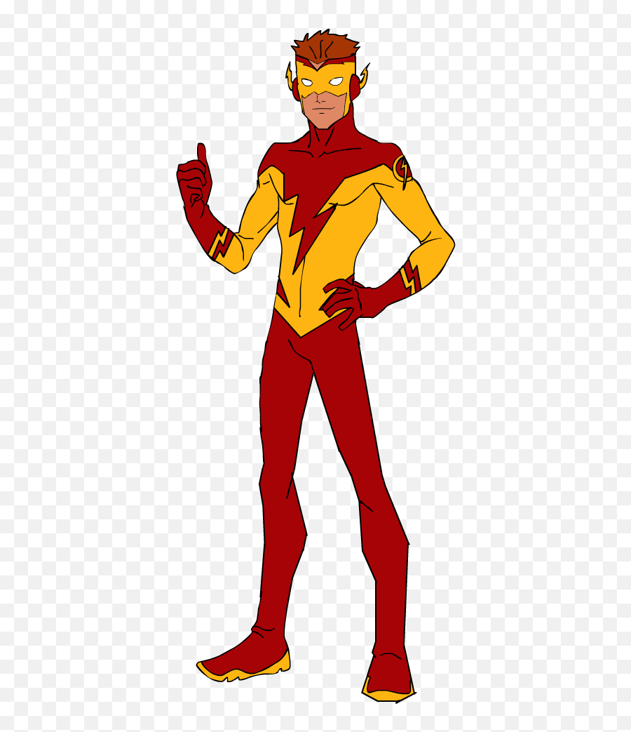 The Flash New 52 Png - Young Justice Wally West Rebirth Emoji,The Flash Clipart